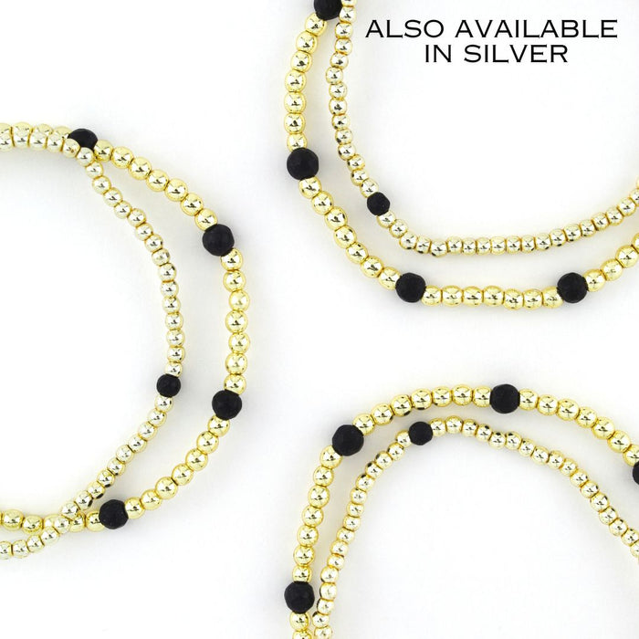 ERIMISH  -   TATUM (BLACK) STARTER STACK - GOLD COLOR