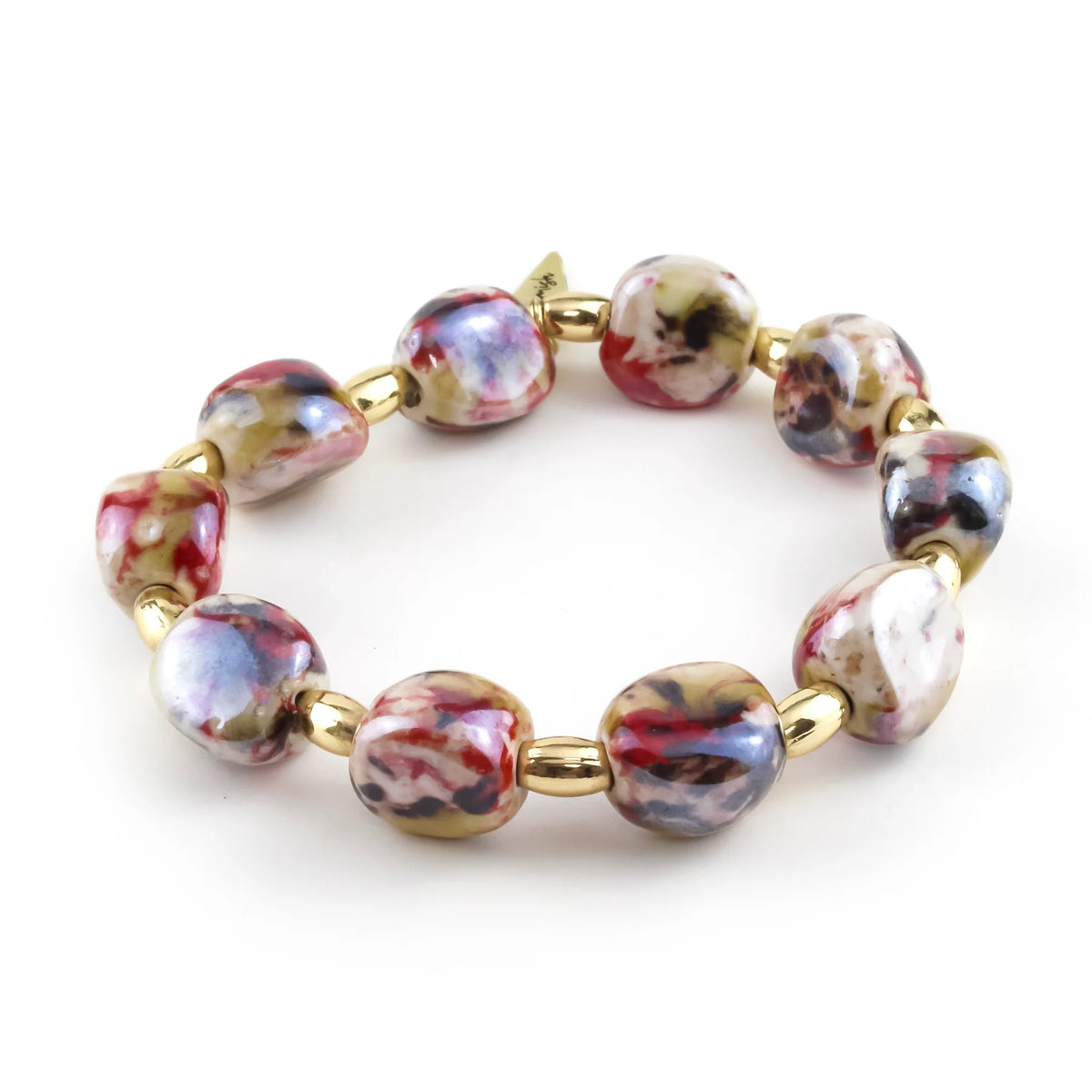 ERIMISH - ATOMIC RED SINGLE STACK BRACELET