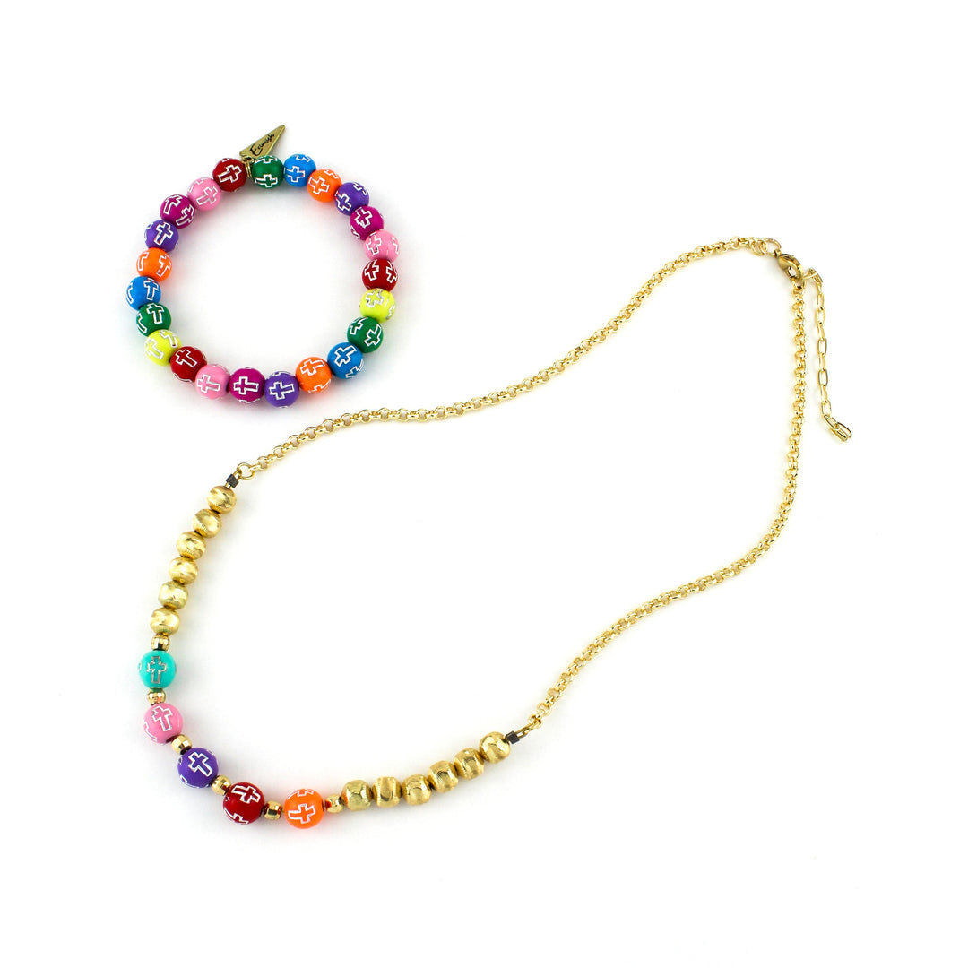 ERIMISH  -  GEM JAMS  (KID SIZED) - BLESSED NECKLACE & BRACELET SET