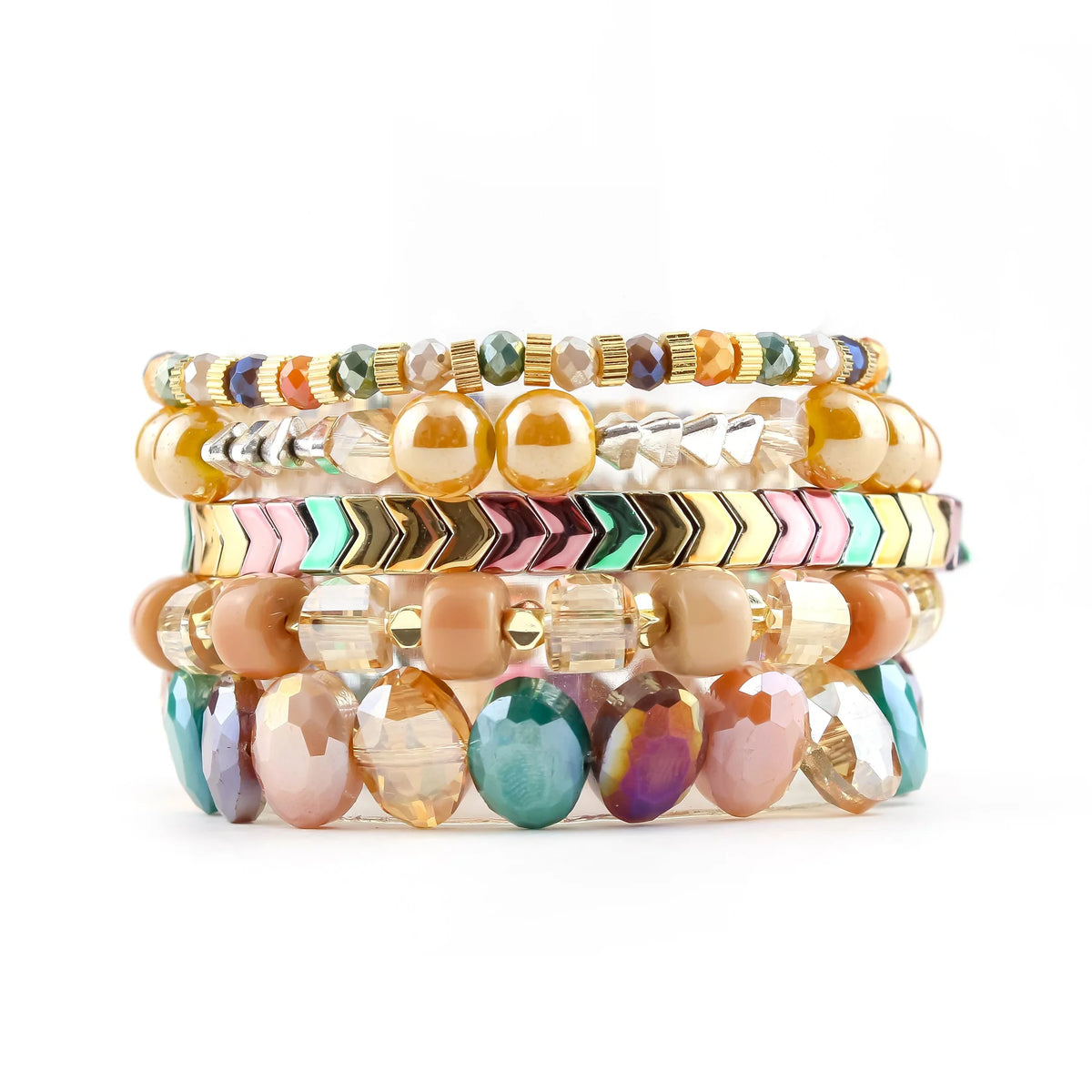 ERIMISH  -   BLUR  EXTENDED 5 BRACELET STACK