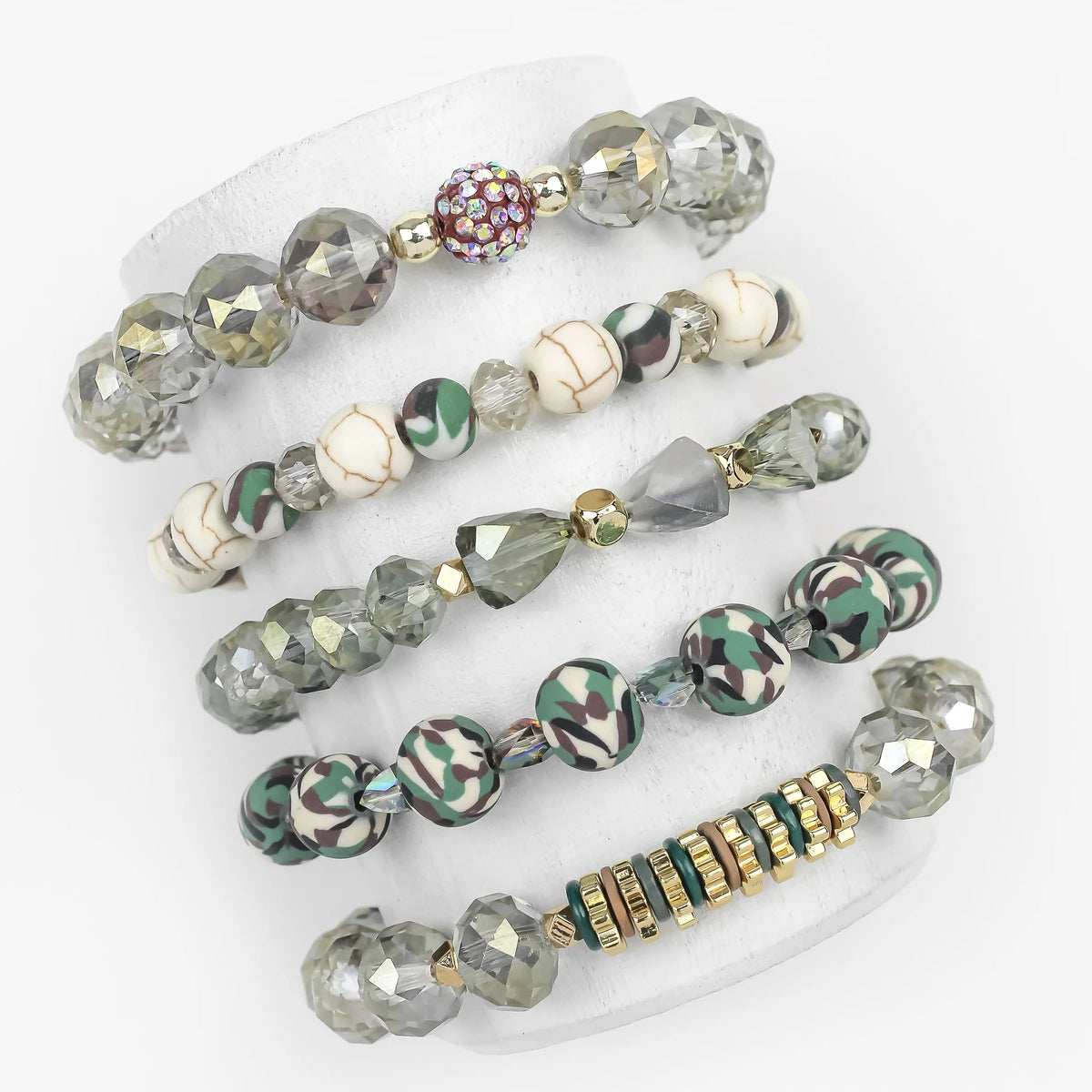 ERIMISH  -  CAMO EXTENDED 5 BRACELET STACK