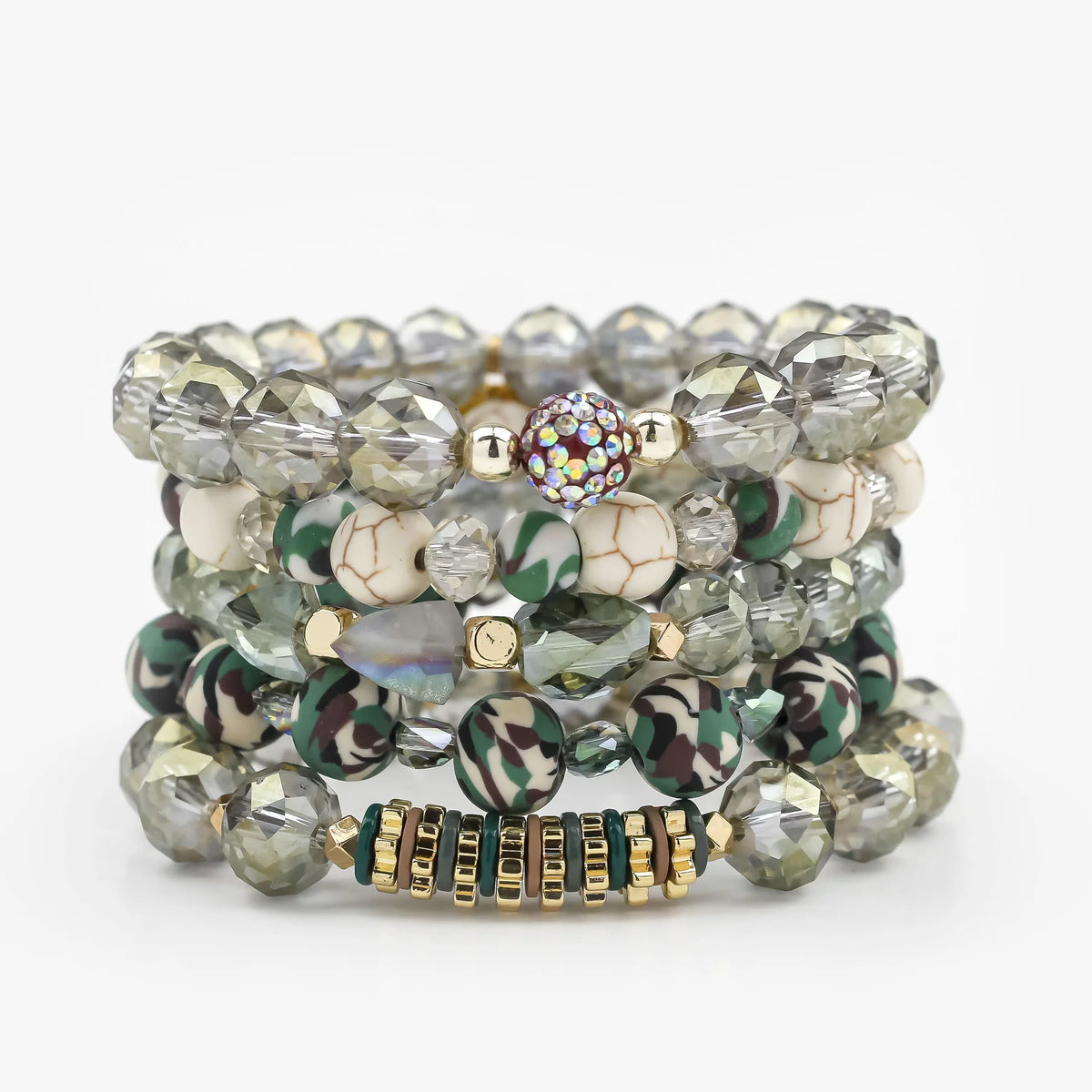 ERIMISH  -  CAMO EXTENDED 5 BRACELET STACK