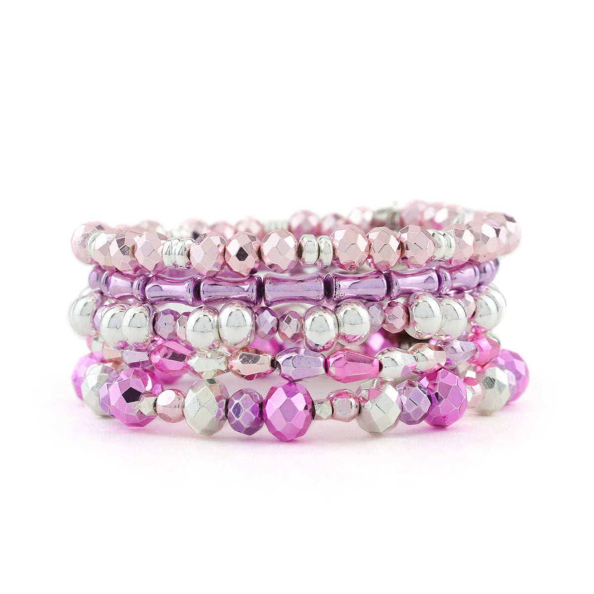 EXTENDED SIZE -  PLUS SIZE DAZZLER STACK BRACELET SET