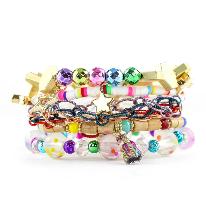 ERIMISH  -  FRUIT LOOP 5 BRACELET STACK