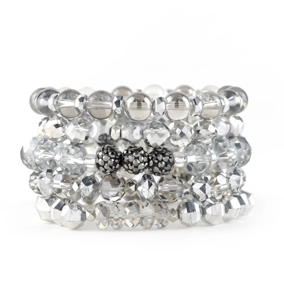 ERIMISH   - SILVER BELLS STACK BRACELET SET
