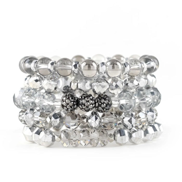 ERIMISH   - SILVER BELLS STACK BRACELET SET