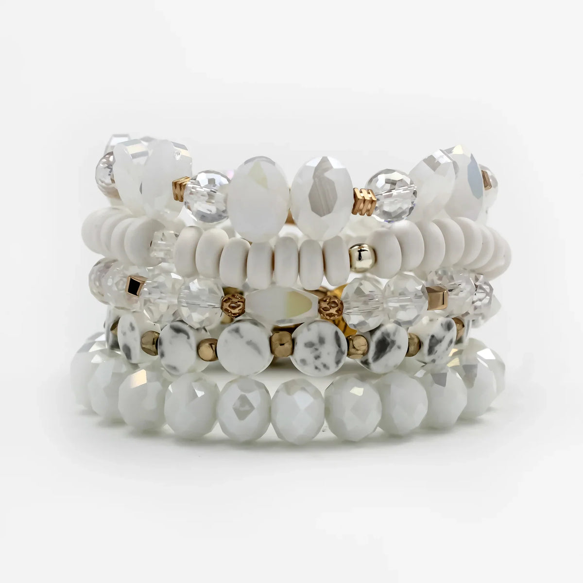 ERIMISH  -  EXTENDED SNOWY 5 BRACELET STACK