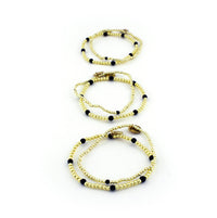 ERIMISH  -   TATUM (BLACK) STARTER STACK - GOLD COLOR