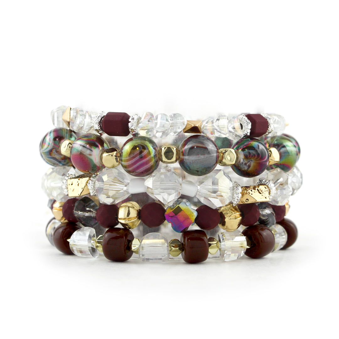 ERIMISH  -   WOODLAND EXTENDED 5 BRACELET STACK