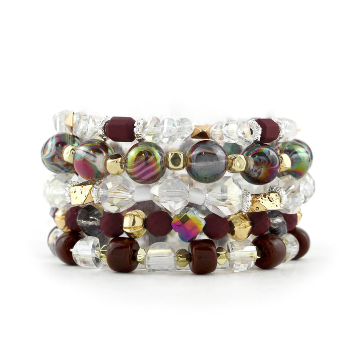 ERIMISH  -   WOODLAND EXTENDED 5 BRACELET STACK