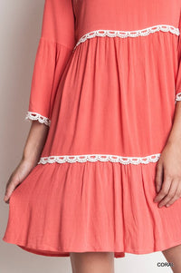 Baby Doll - Coral Dress