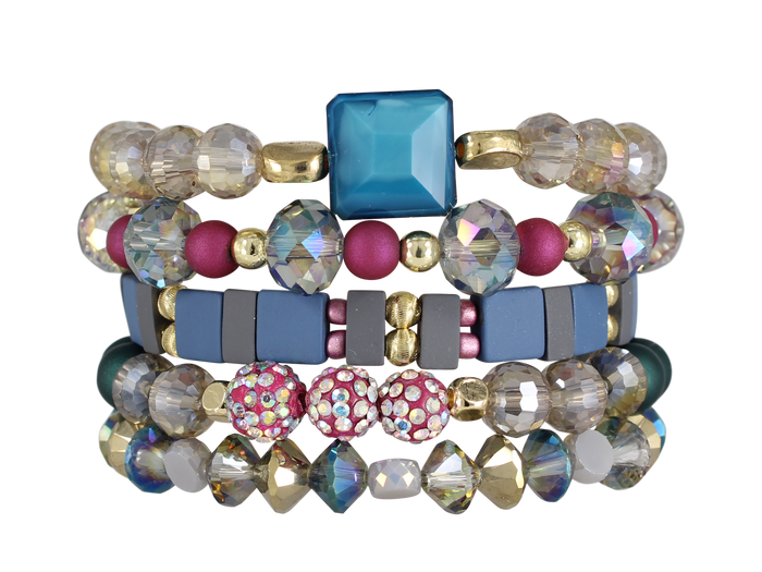 EXTENDED SIZE - BATTLEFIELD STACK BRACELET SET