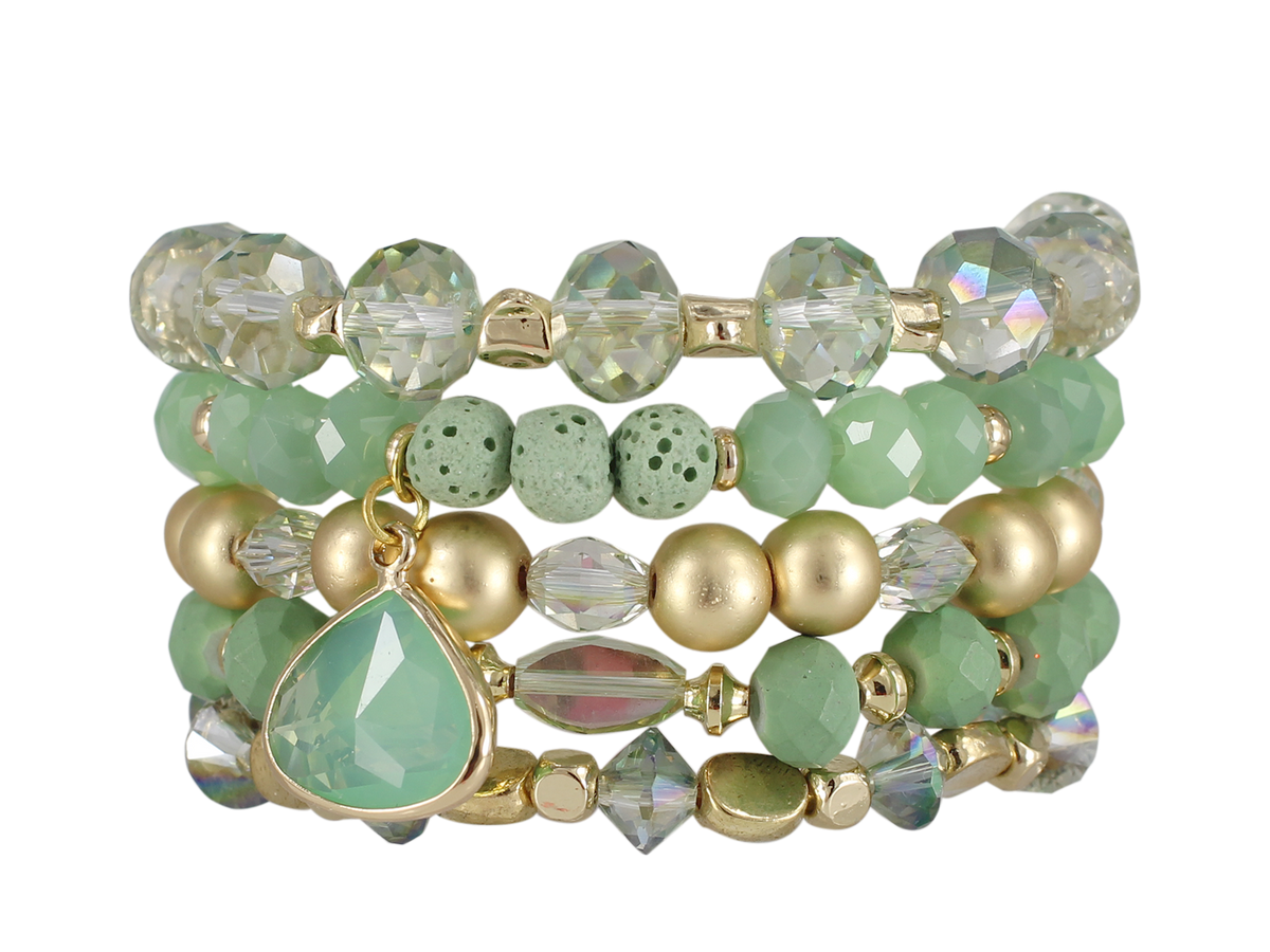 ERIMISH  -  DEWDROP STACK BRACELET SET