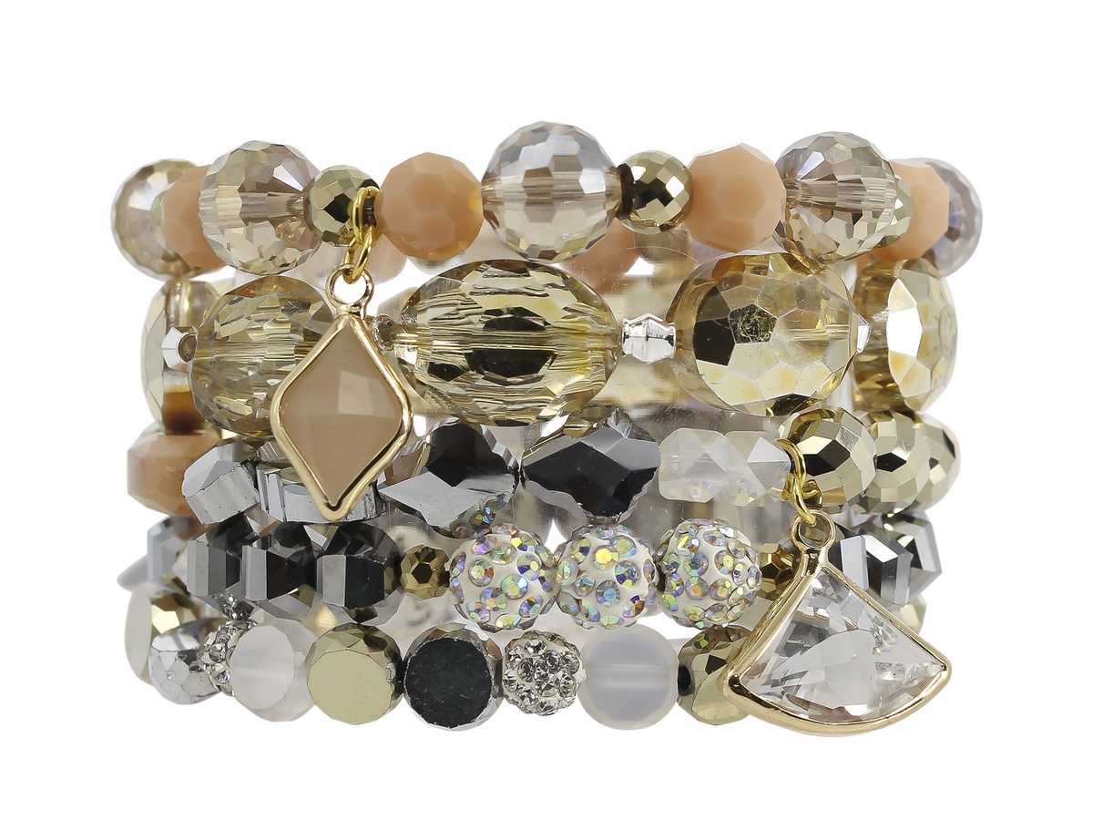 EXTENDED SIZE - JEWELL STACK BRACELET SET