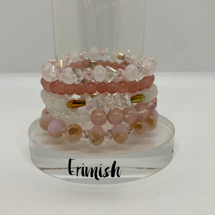 ERIMISH  -EXTENDED SIZE PRINCESS STACK BRACELET SET