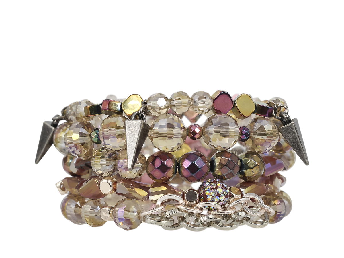 ERIMISH  -  EXTENDED SIZE LUXOR STACK BRACELET SET