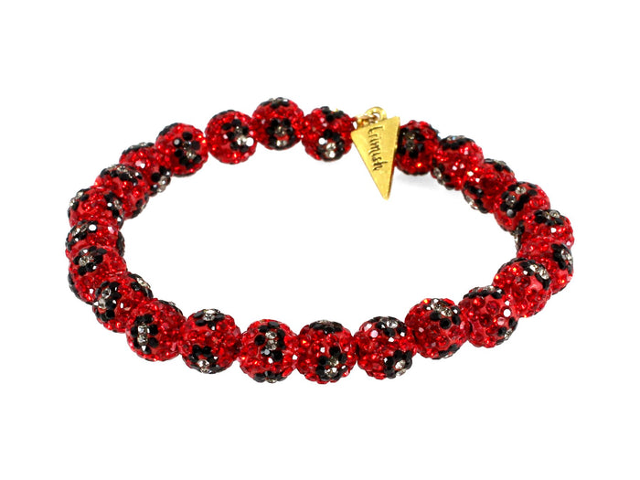 ERIMISH - SHAMBALLA - RED LEOPARD STACK BRACELET