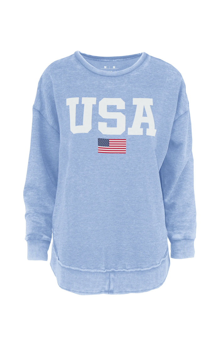 ROYCE USA VINTAGE WASHED PONCHO FLEECE
