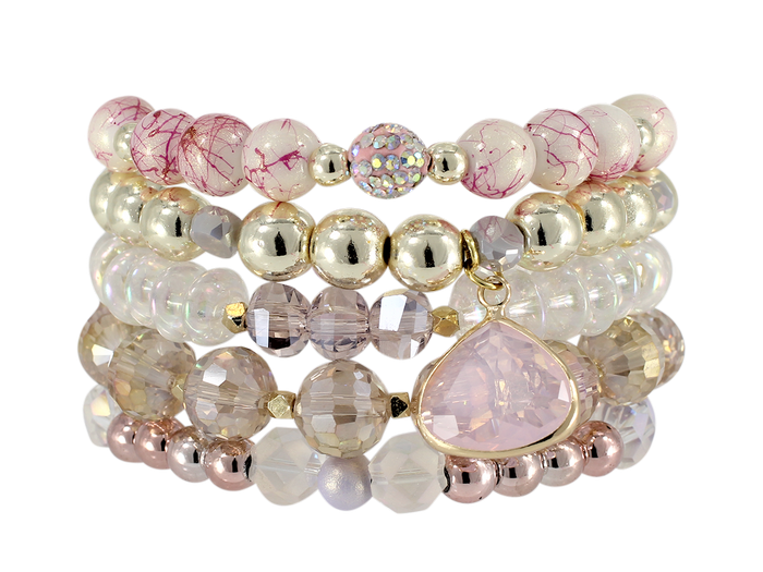EXTENDED SIZE -  TOUCAN STACK BRACELET SET