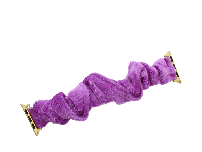 ERIMISH -  SCRUNCHIE - PLUM - APPLE WATCH BAND - 14CM