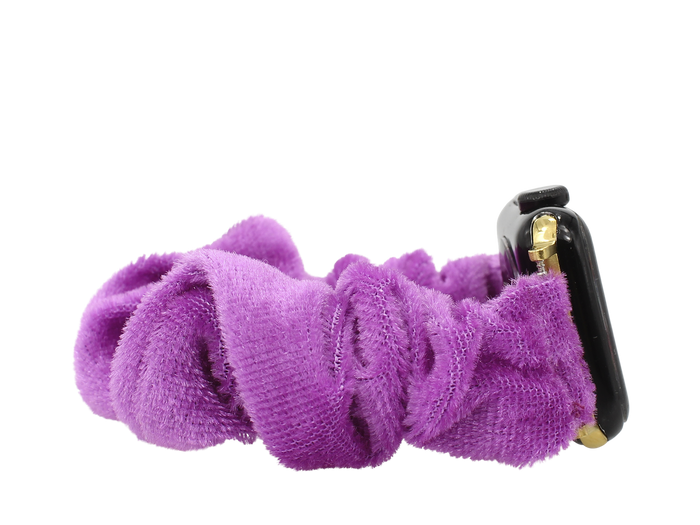 ERIMISH -  SCRUNCHIE - PLUM - APPLE WATCH BAND - 14CM