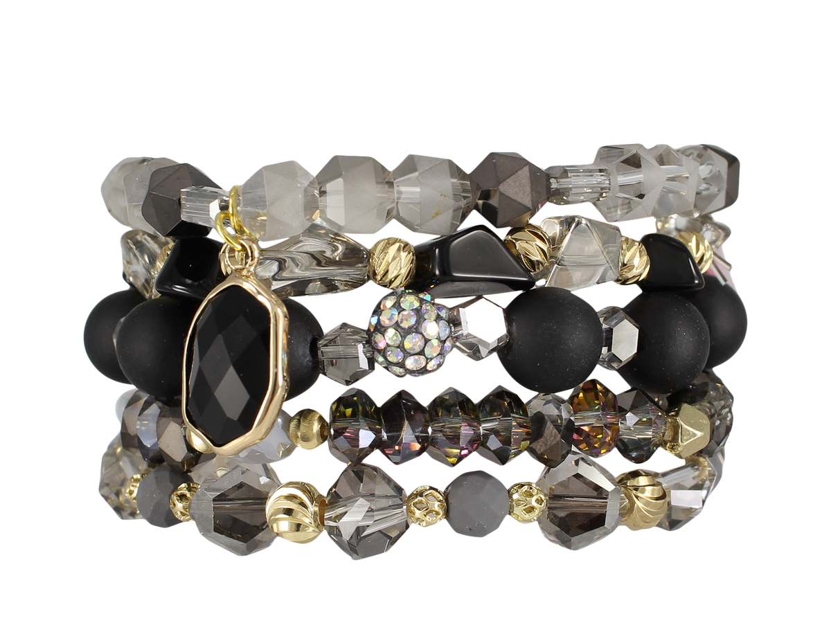 EXTENDED SIZE -  WHIPLASH STACK BRACELET SET