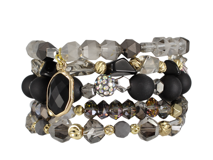 EXTENDED SIZE -  WHIPLASH STACK BRACELET SET